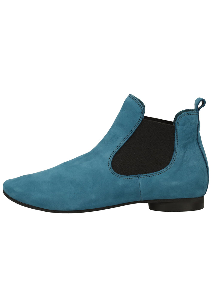 Think! Stiefelette Nubukleder/Textil Blau - surf4shoes