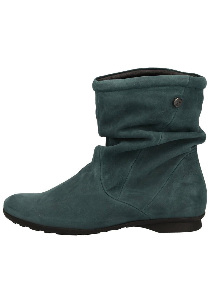 Think! Stiefelette Nubukleder Grün - surf4shoes