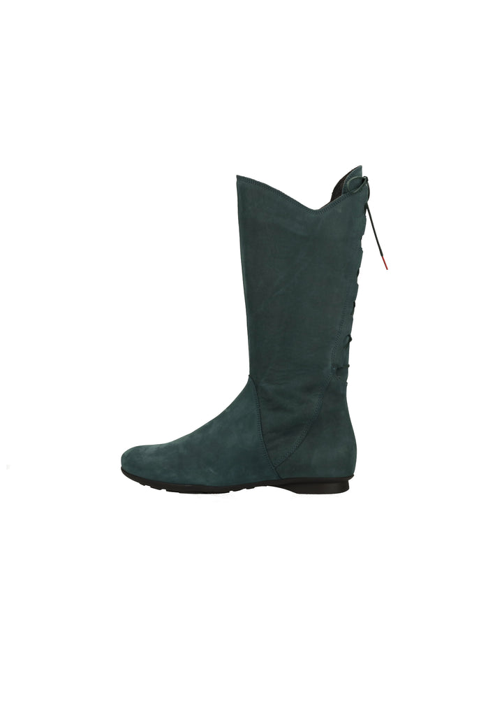 Think! Stiefel Nubukleder Grün - surf4shoes