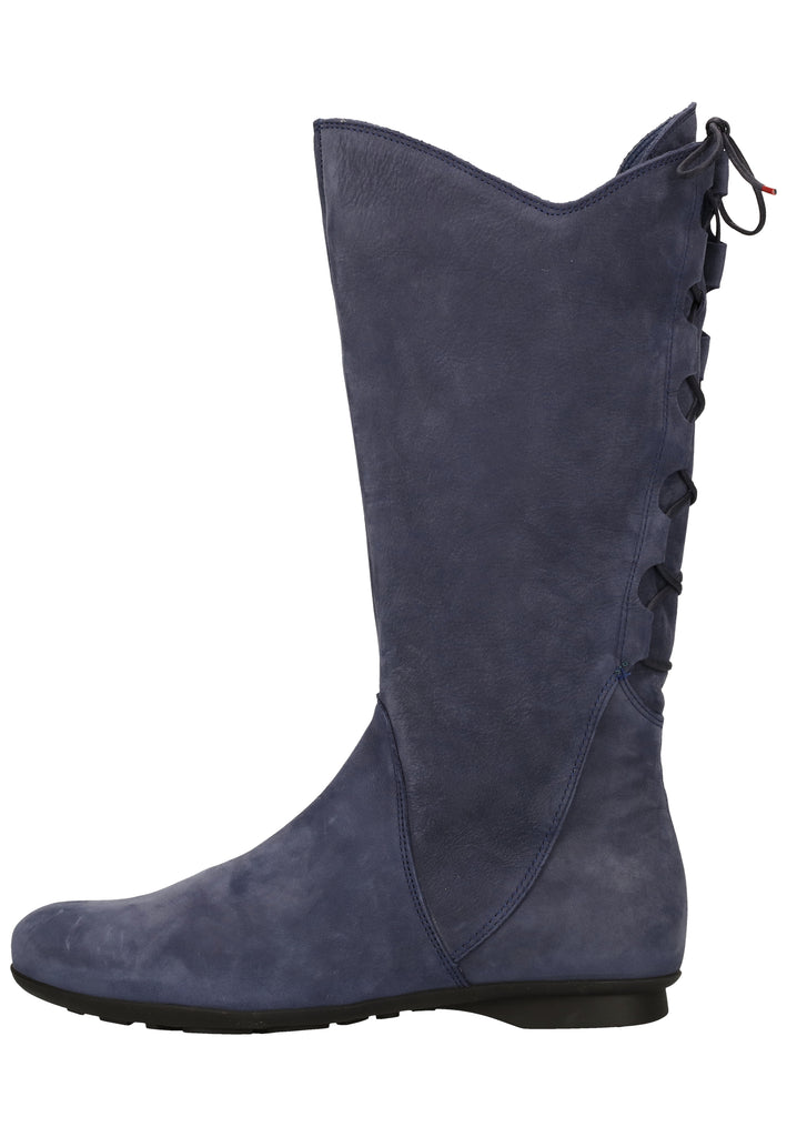 Think! Stiefel Nubukleder Blau - surf4shoes
