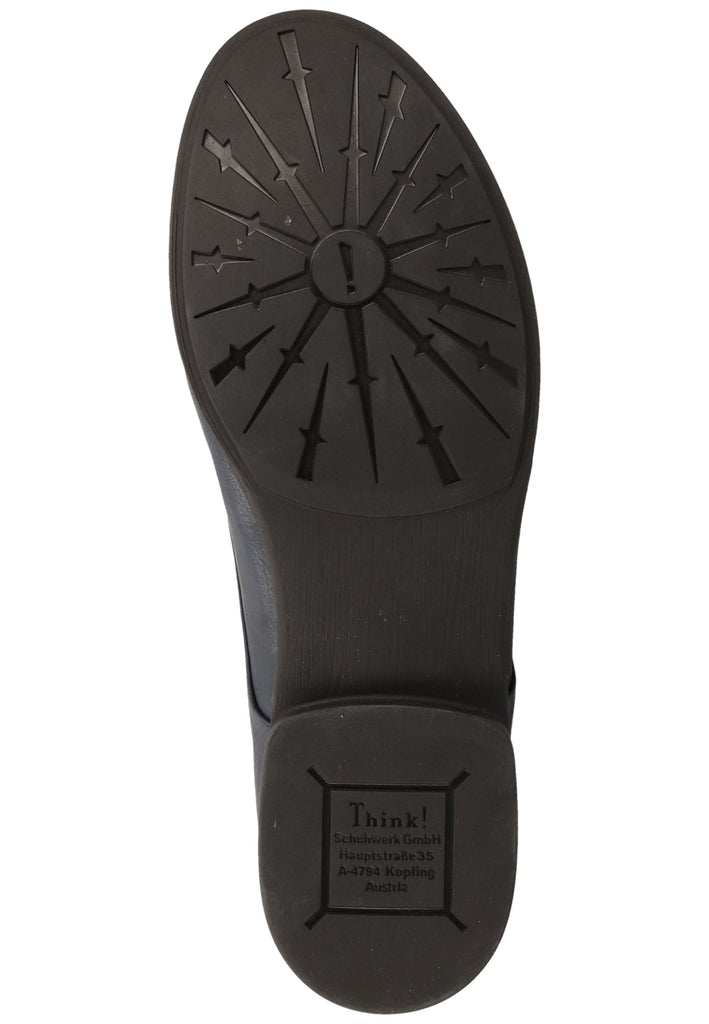 Think! Halbschuhe Leder Navy - surf4shoes