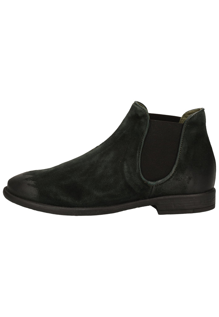 Think! Stiefelette Veloursleder/Textil Dunkelgrün - surf4shoes