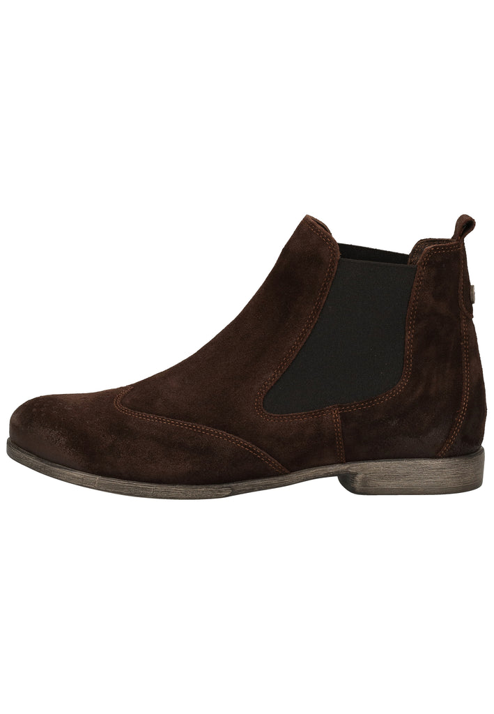 Think! Stiefelette Veloursleder/Textil Mocca - surf4shoes