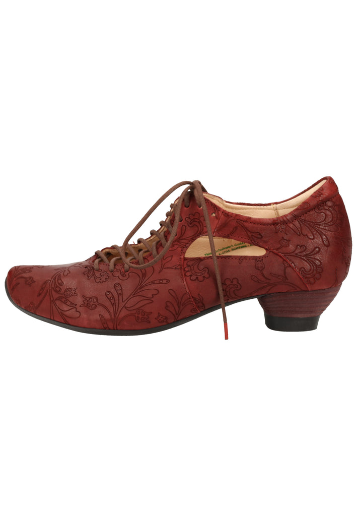 Think! Halbschuhe Leder Rot - surf4shoes