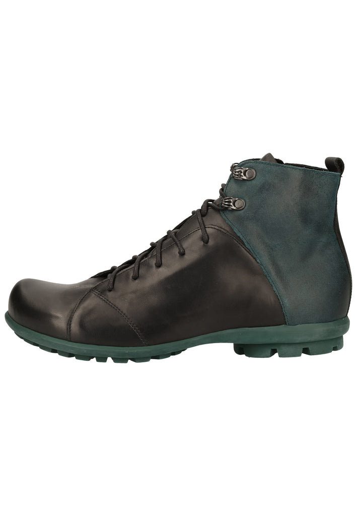 Think! Stiefelette Leder Schwarz/Grün - surf4shoes