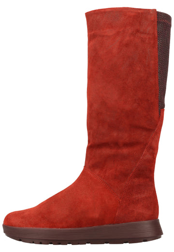 Think! Stiefel Veloursleder Rot Warmfutter - surf4shoes