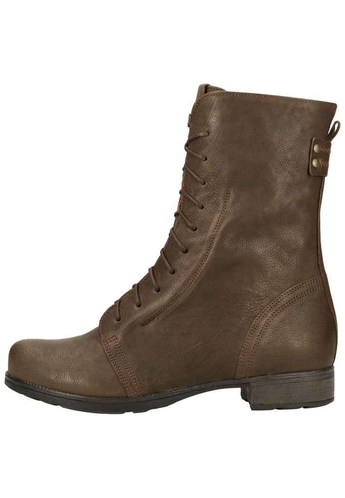 Think! Stiefelette Leder Oliv - surf4shoes