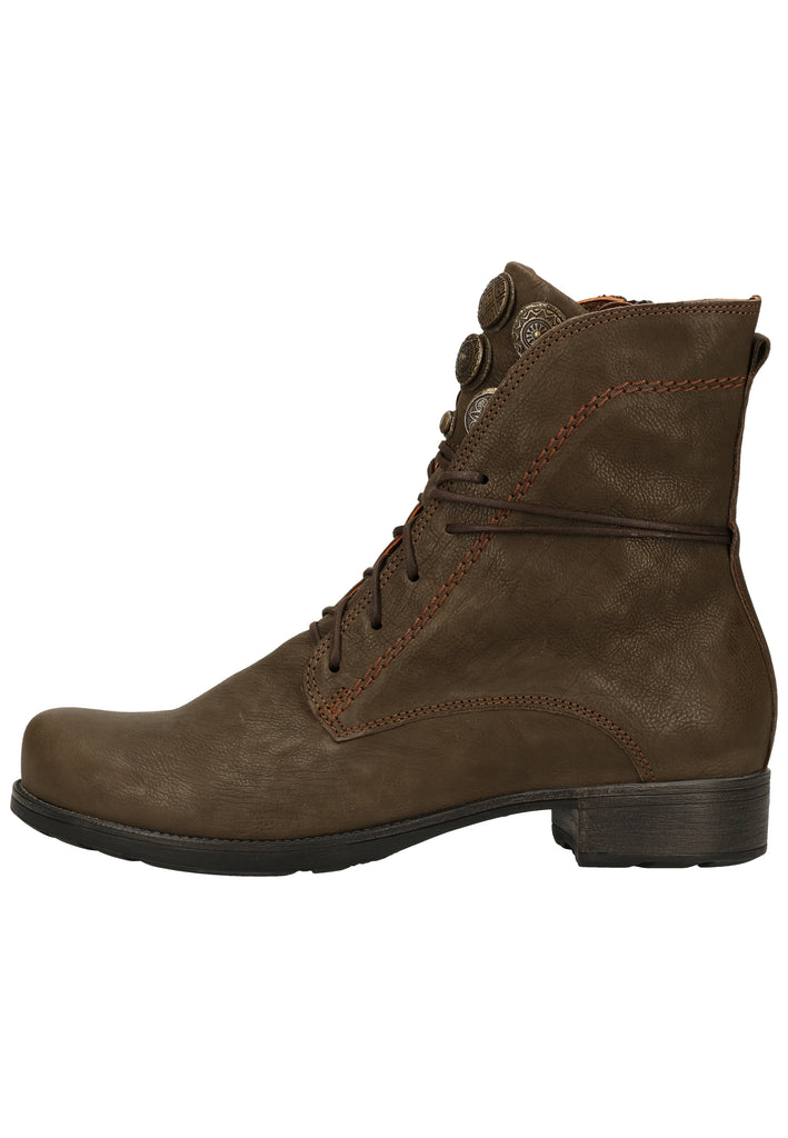 Think! Stiefelette Leder Oliv - surf4shoes