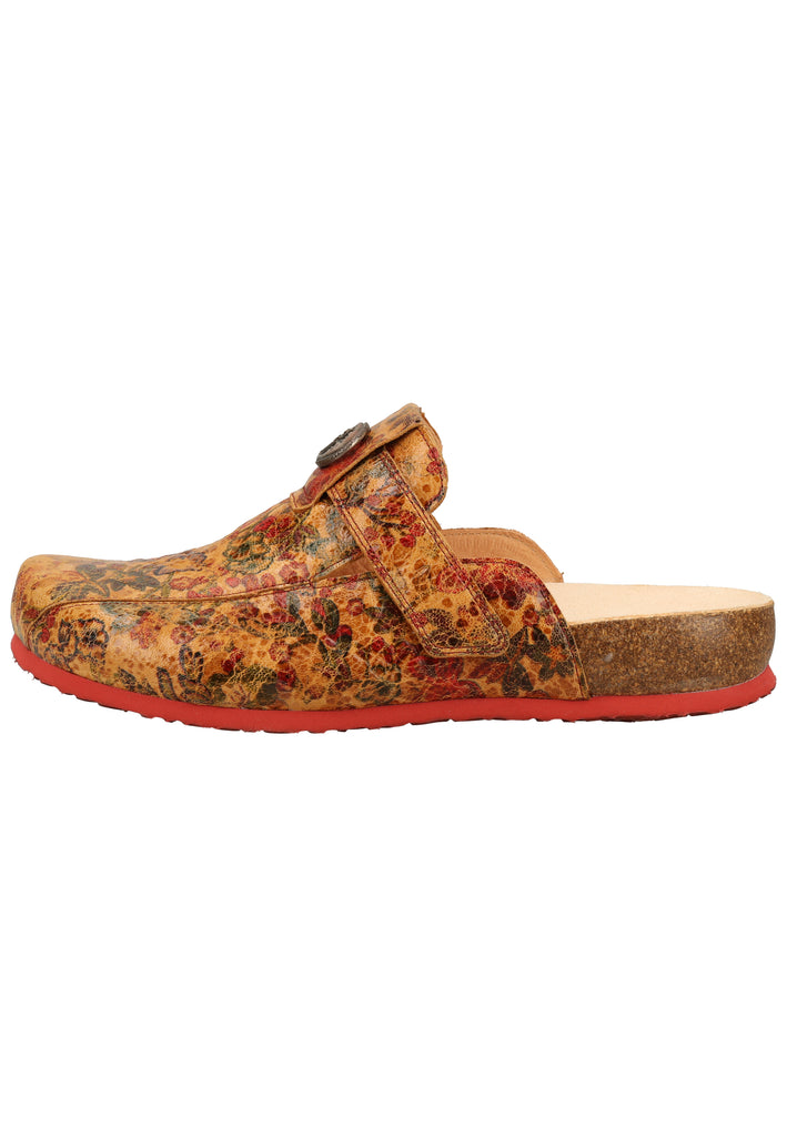 Think! Pantoletten Leder Cognac - surf4shoes