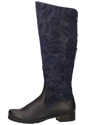 Think! Stiefel Veloursleder Notte - surf4shoes