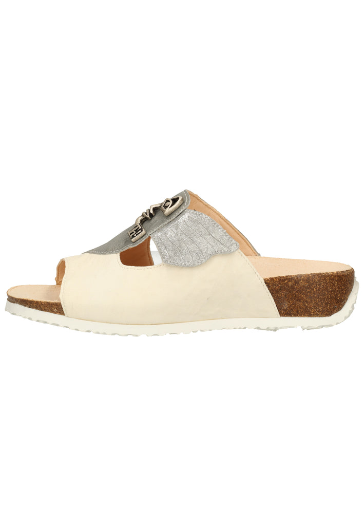 Think! Pantoletten Glattleder Ivory - surf4shoes