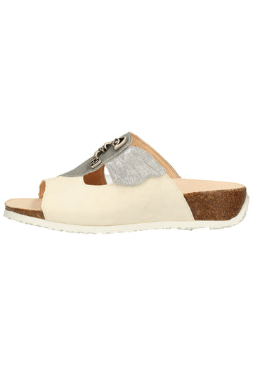 Think! Pantoletten Glattleder Ivory - surf4shoes