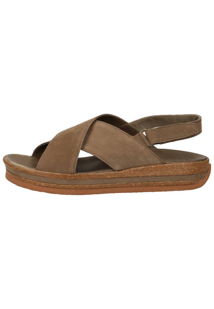 Think! Sandalen Nubukleder Oliv - surf4shoes