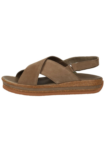 Think! Sandalen Nubukleder Oliv - surf4shoes