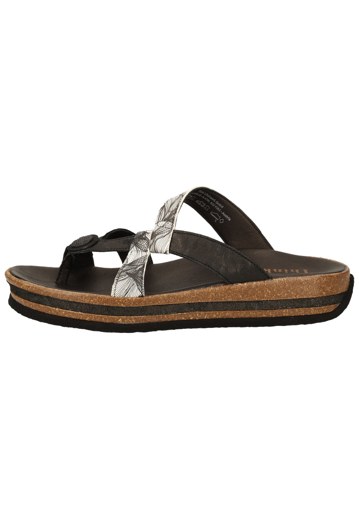 Think! Pantoletten Glattleder Schwarz - surf4shoes
