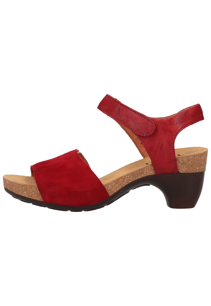 Think! Sandalen Nubukleder Rot - surf4shoes