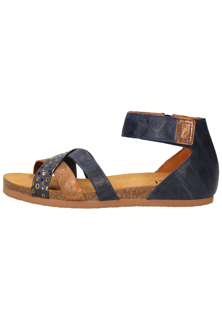Think! Sandalen Glattleder Blau - surf4shoes