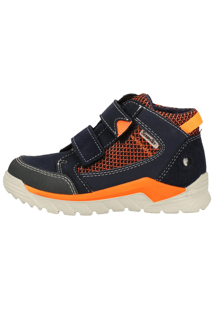 Ricosta Sneaker Leder/Textil Blau/Orange - surf4shoes