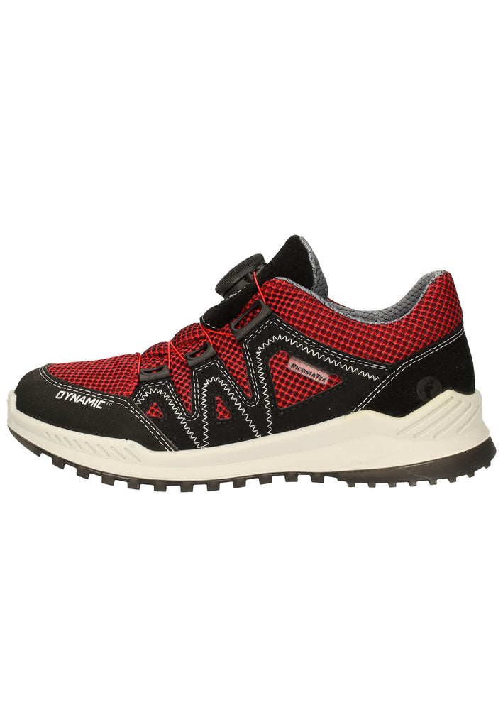 Ricosta Sneaker Leder/Textil Rot/Schwarz - surf4shoes