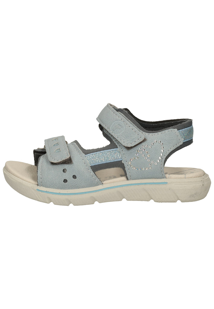 Ricosta Sandalen Lederimitat/Textil Hellblau - surf4shoes