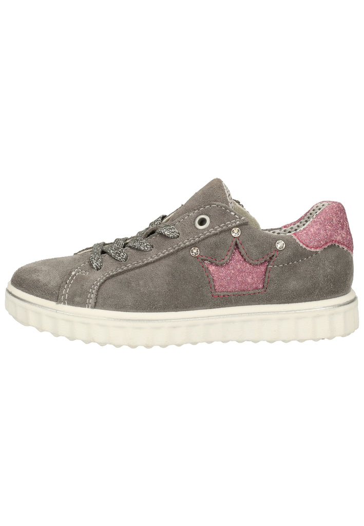 Ricosta Sneaker Leder/Synthetik Grau/Rosa - surf4shoes