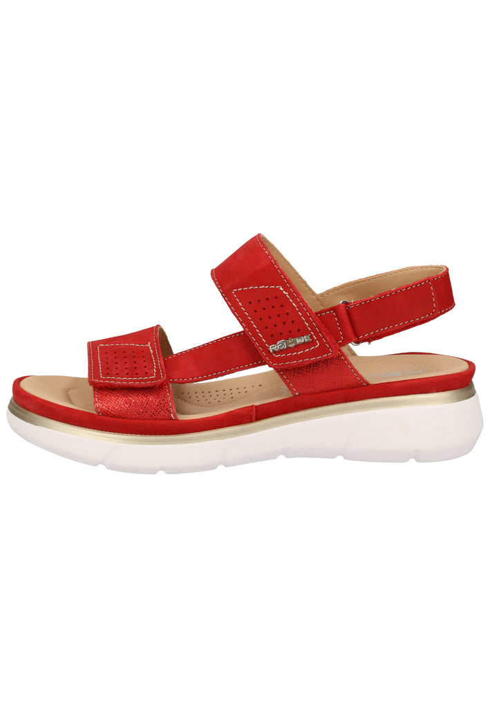 Rohde Sandalen Nubukleder Rot - surf4shoes