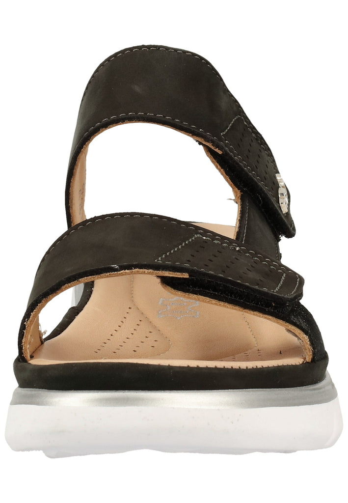 Rohde Sandalen Veloursleder Schwarz - surf4shoes