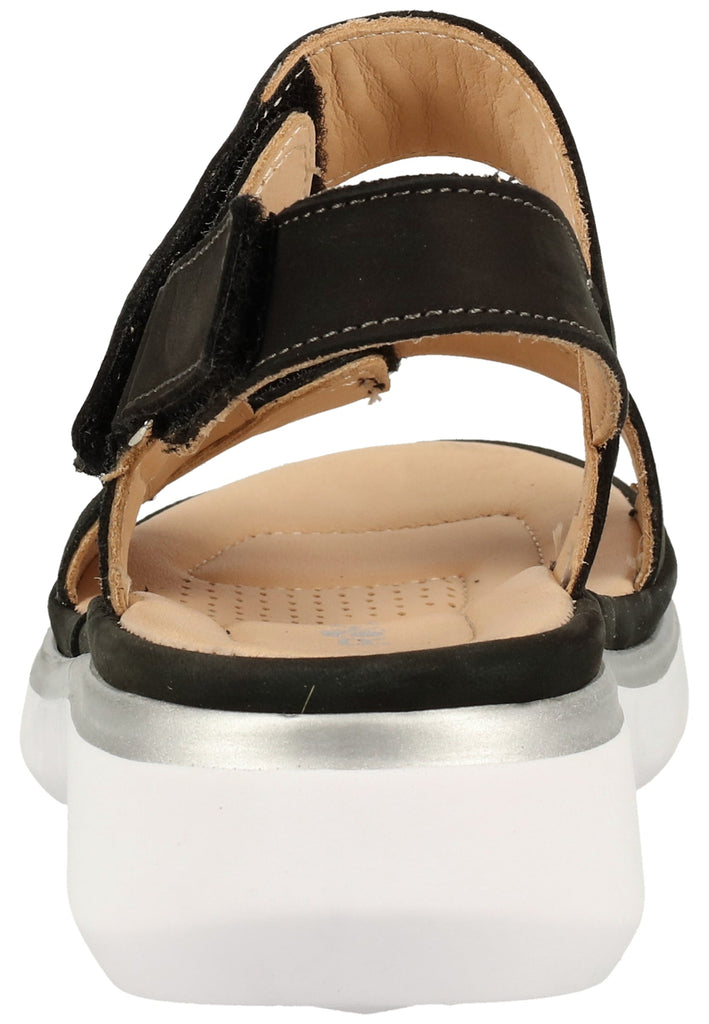 Rohde Sandalen Veloursleder Schwarz - surf4shoes