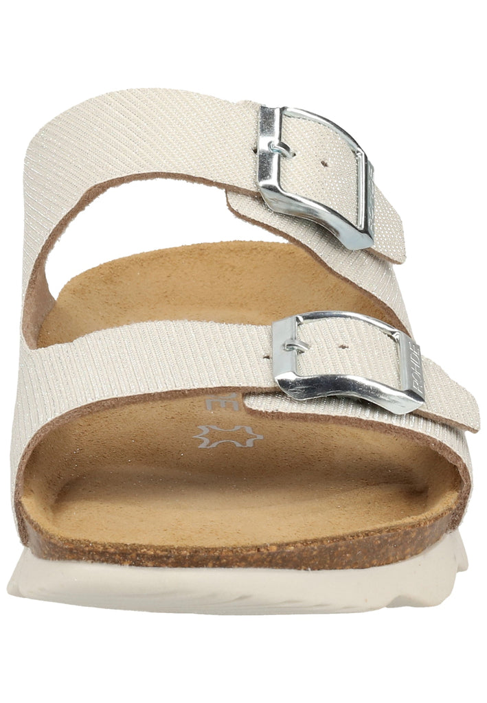 Rohde Pantoletten Lederimitat Weiß - surf4shoes