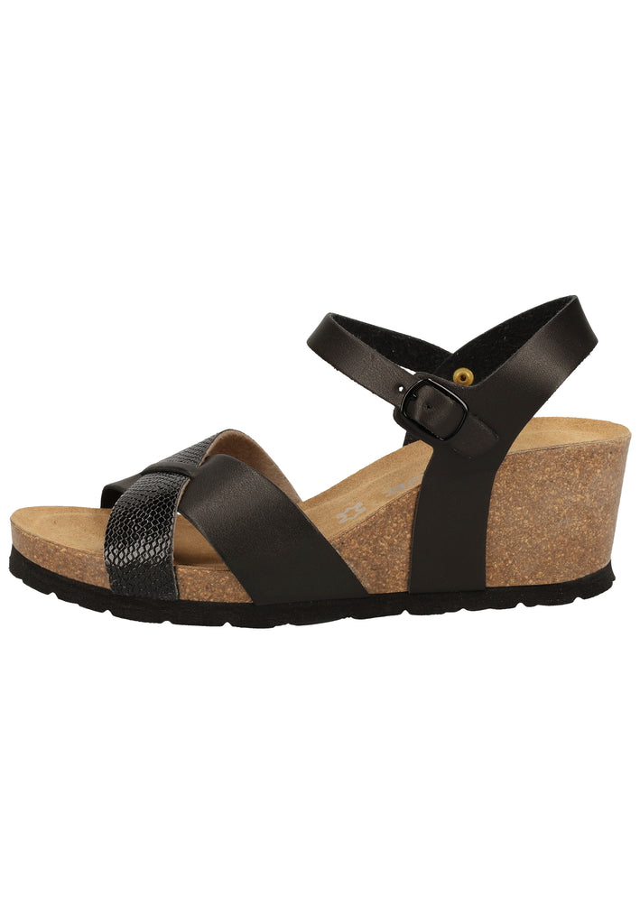 Rohde Sandalen Lederimitat Schwarz - surf4shoes