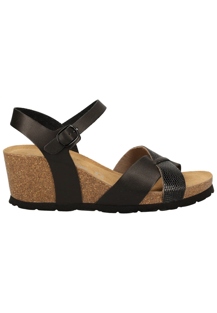 Rohde Sandalen Lederimitat Schwarz - surf4shoes