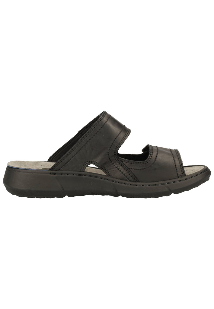 Rohde Pantoletten Nubukleder Schwarz - surf4shoes