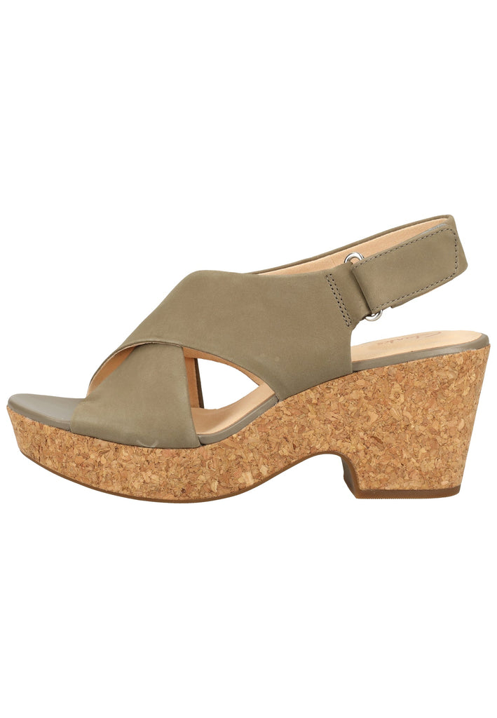 Clarks Sandalen Nubukleder Sage - surf4shoes