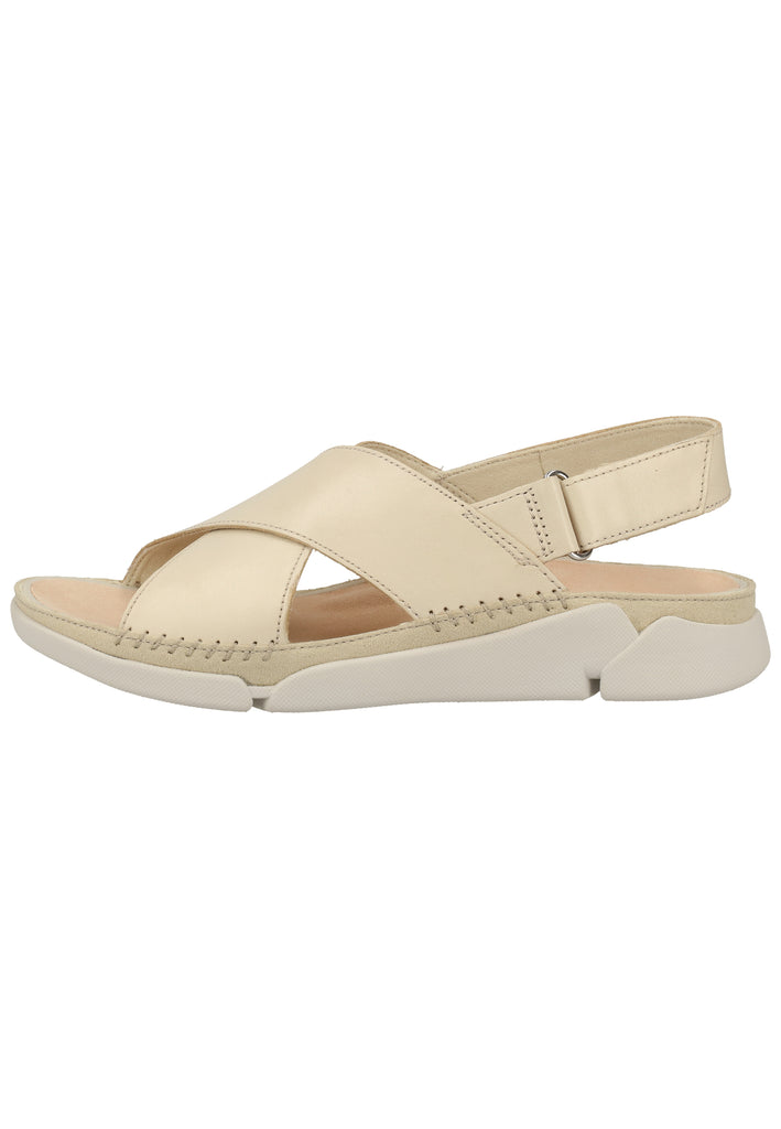 Clarks Sandalen Leder Weiß - surf4shoes