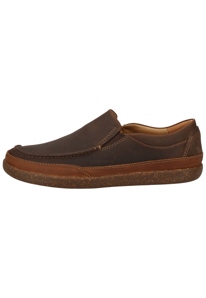 Clarks Slipper Leder Braun - surf4shoes