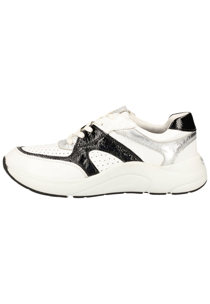 Caprice Sneaker Leder Weiß/Schwarz - surf4shoes