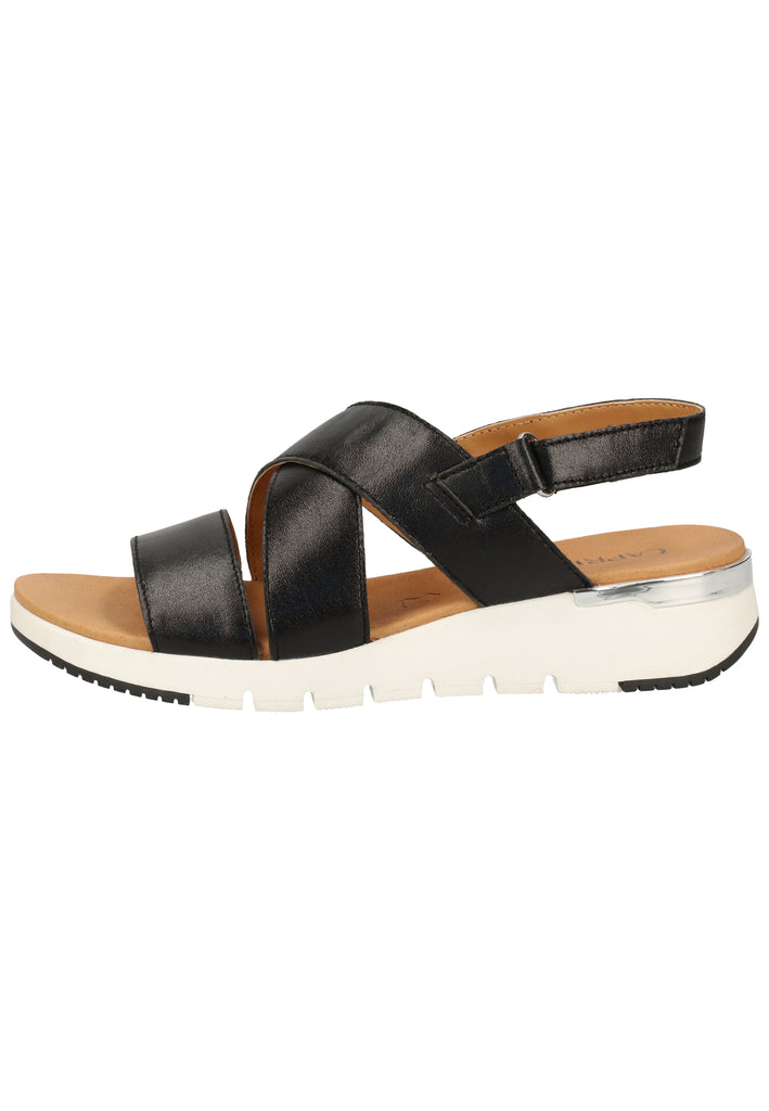 Caprice Sandalen Leder Schwarz - surf4shoes