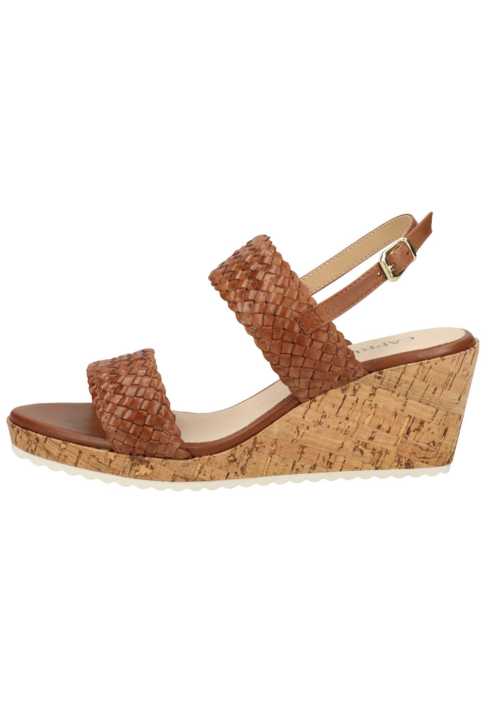 Caprice Sandalen Leder Brandy - surf4shoes