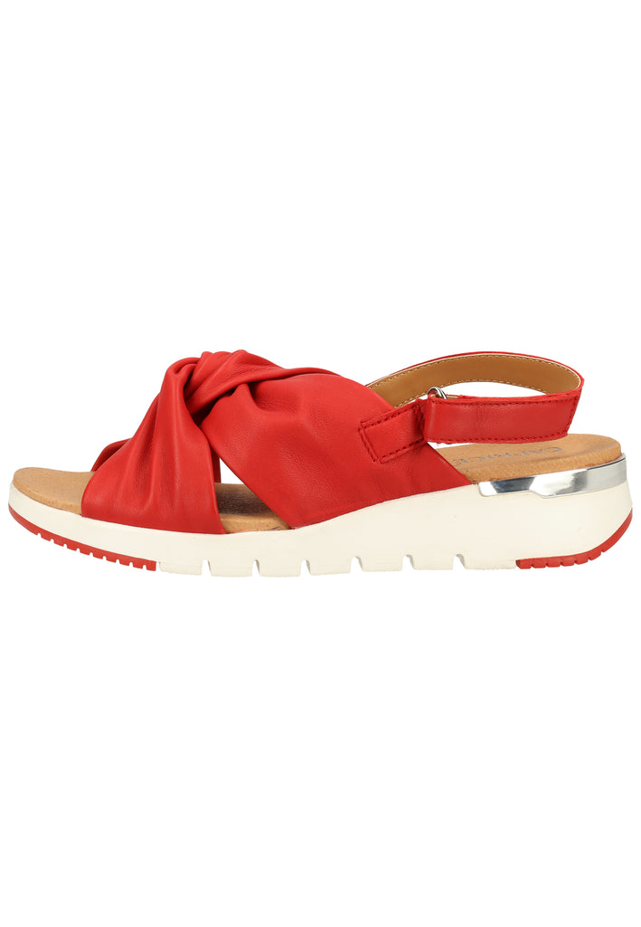 Caprice Sandalen Nappaleder Red - surf4shoes