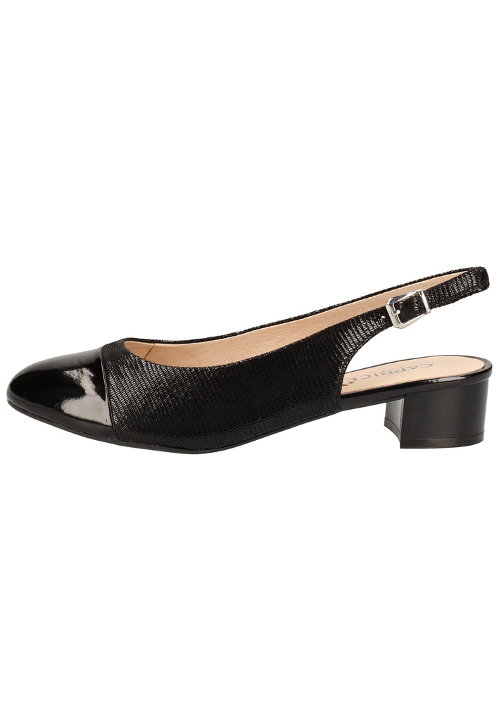 Caprice Pumps Leder/Synthetik Schwarz - surf4shoes