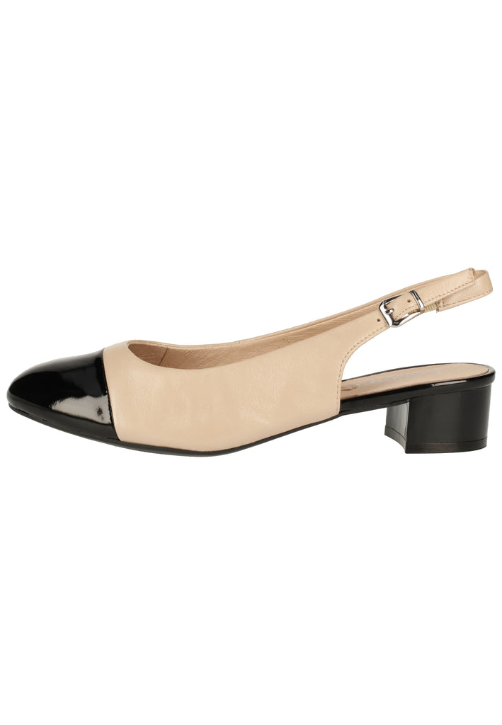 Caprice Sandalen Leder/Synthetik Beige - surf4shoes