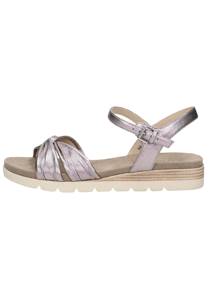 Caprice Sandalen Leder Rose Metallic - surf4shoes