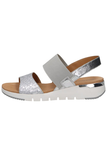 Caprice Sandalen Leder Silber - surf4shoes
