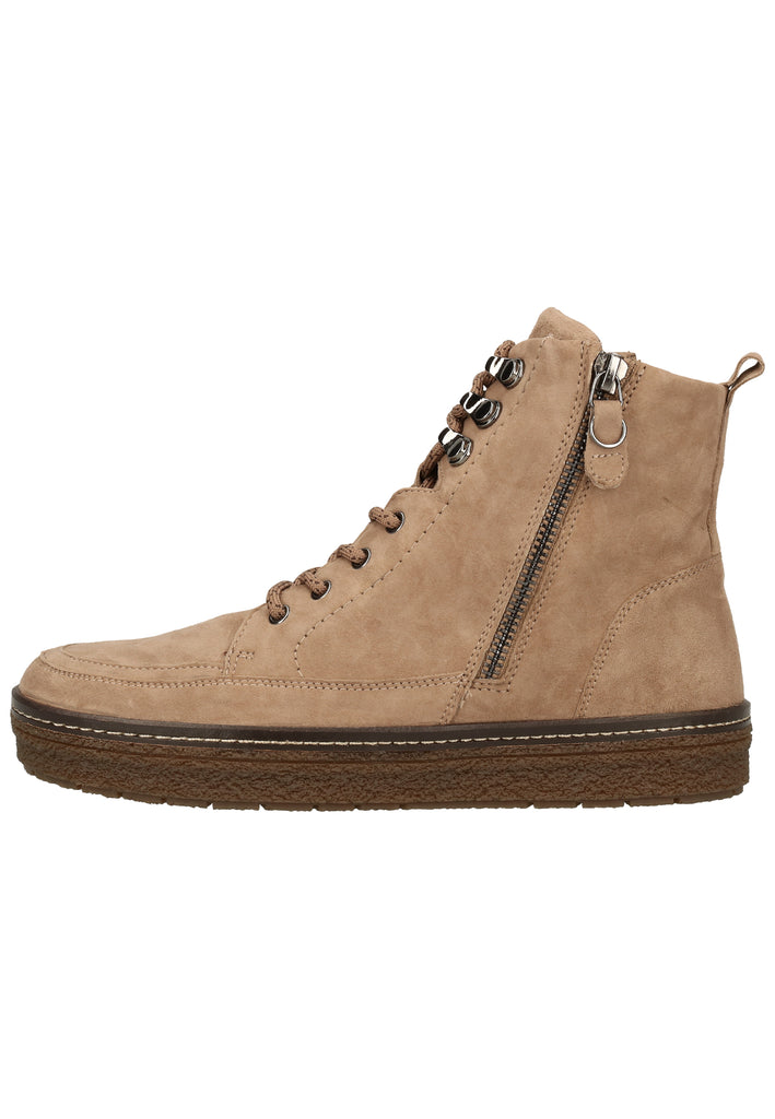 Caprice Stiefelette Leder Taupe - surf4shoes
