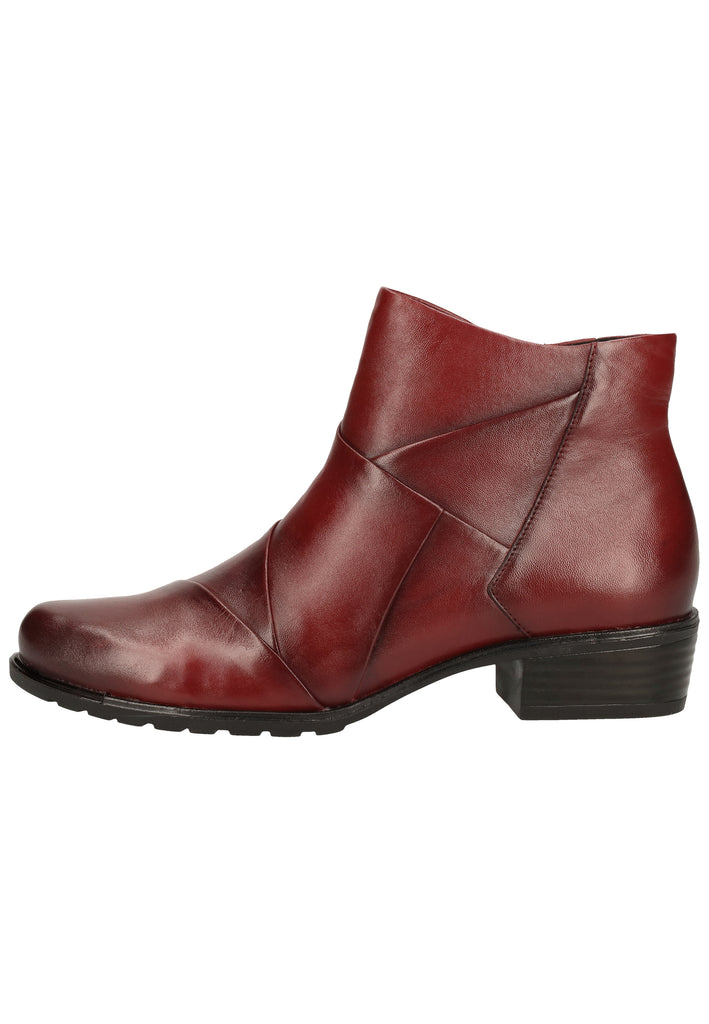 Caprice Stiefelette Leder Rot - surf4shoes