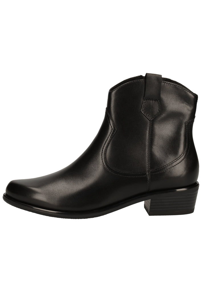 Caprice Stiefelette Leder Schwarz - surf4shoes