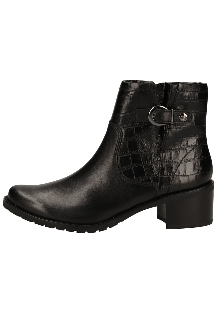 Caprice Stiefelette Leder Schwarz - surf4shoes