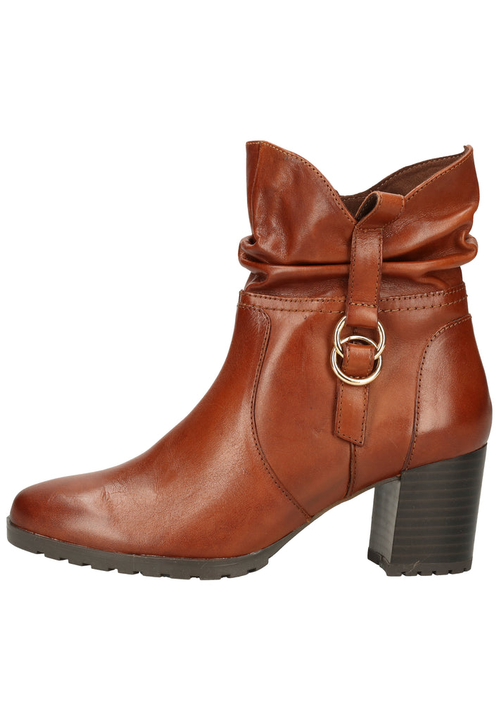 Caprice Stiefelette Nappaleder Cognac - surf4shoes