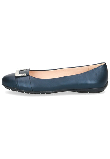 Caprice Ballerinas Glattleder Navy - surf4shoes