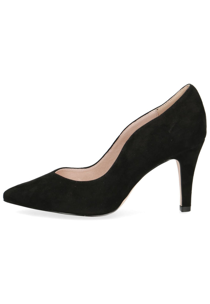 Caprice Pumps Veloursleder Schwarz - surf4shoes